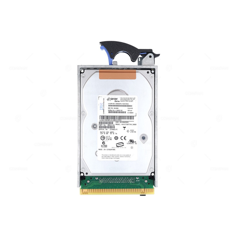 39J3696 IBM HDD 70GB 15K SCSI U320 3.5" LFF HOT-SWAP FOR IBM ESERVER